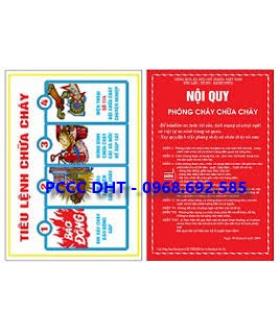 CỬA HÀNG BÁN BỘ NỘI QUY TIÊU LỆNH PCCC GIÁ RẺ TẠI ĐỊA BÀN HƯNG YÊN 